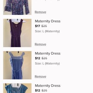 Bundle of Maternity Clothes for Sarah